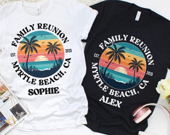 Custom Family Reunion Shirt Personalized Matching Family Reunion 2025 Custom Location Year Reunion Group Tee Cousin Crew Vacation Trip Shirt