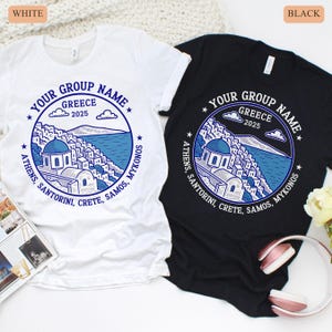 Matching Greece Vacation Shirt, Custom Mediterranean Family Vacation Shirt, Greece Trip Group T-Shirt, Greece Girls Trip, Custom Summer Tee
