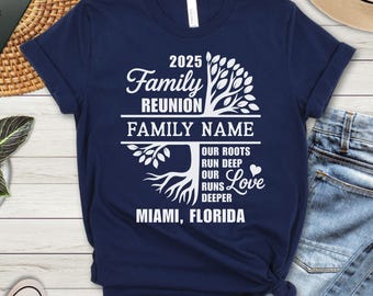 Our Roots Run Deep Shirt, Our Love Runs Deeper Shirt, Custom Family Tee, Matching Family Reunion Shirt, Family Tree Shirt, Family Name Tee
