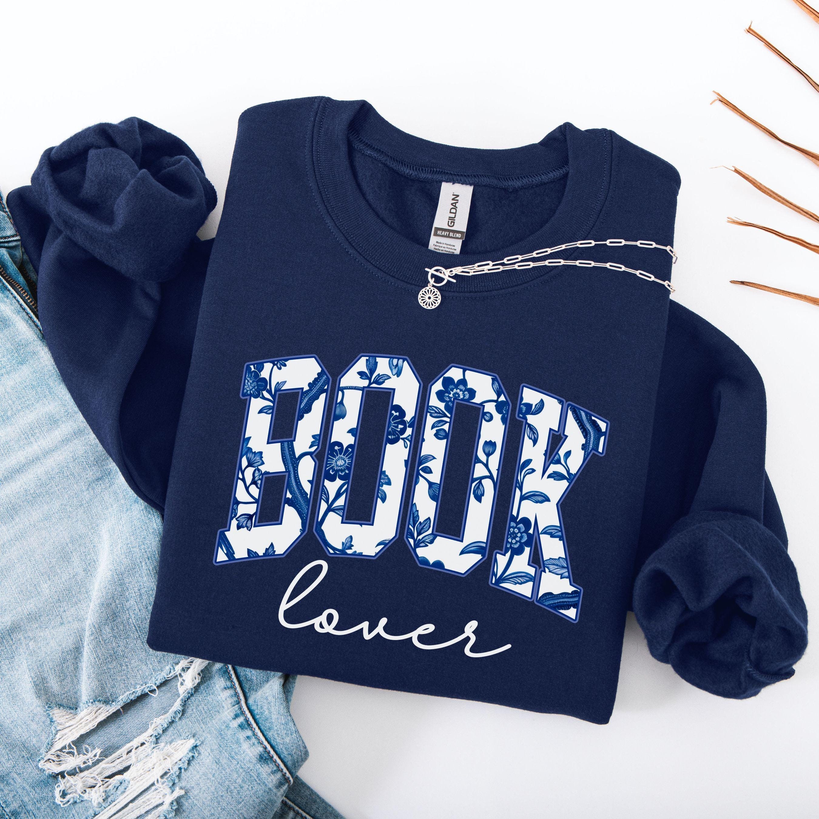 Cute Book Lover Sweatshirt, Bookworm Crewneck, Reading Club, Librarian Gift, Bookish Merch, Reader, Teacher Gift, Book Girly Top, Read Book