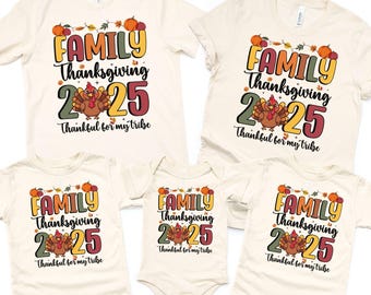 Camiseta personalizada para la familia de Acción de Gracias, Camiseta a juego para la familia de Acción de Gracias, Cena de Acción de Gracias, Camiseta para la reunión familiar de Acción de Gracias, Regalo de Acción de Gracias