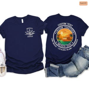 Custom Mexico Cruise Shirt, Mexico 2025 Family Vacation Tee, Front Back Custom Family Cruise TShirt, Family Matching Group Cruise Trip Tee