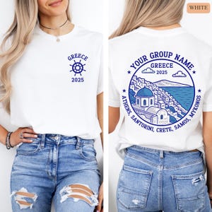 Matching Greece Vacation Shirt, Custom Greece Family Vacation Shirt, Greece Trip Group T-Shirt, Greece Girls Trip Shirt, Custom Summer Shirt