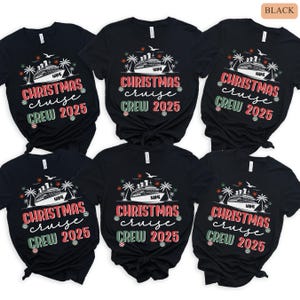 Personalized Christmas Cruise 2025 Shirt, Custom Christmas Cruise Crew T-Shirt, Family Christmas Cruise Shirt, Christmas Family Vacation Tee