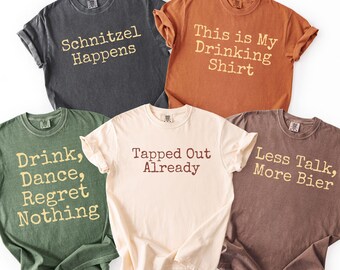 Comfort Colors Funny Oktoberfest Shirt Oktoberfest 2025 Group Drinking Tee Matching Octoberfest Party Shirt Beer Lover German Beer Festival