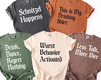 Comfort Colors Funny Oktoberfest Shirt Oktoberfest 2025 Group Drinking Tee Matching Oktoberfest Party Shirt Beer Lover German Beer Festival