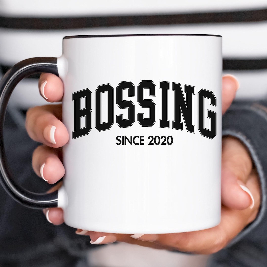 Custom Year Boss Mug, Personalized Bossing Since Mug, Gift for Boss ...