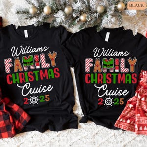 Personalized Christmas Cruise 2025 Shirt, Custom Family Christmas Cruise Crew Tee, Family Christmas Cruise Shirt, Christmas Family Vacation