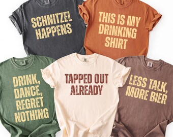 Comfort Colors Funny Oktoberfest Shirt Oktoberfest 2025 Group Drinking Tee Matching Octoberfest Party Shirt Beer Lover German Beer Festival