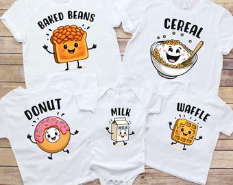 Breakfast Halloween Costume Shirt Halloween Group Family Shirt Breakfast Theme Halloween Costume Gift Matching Halloween Costume Party Tee