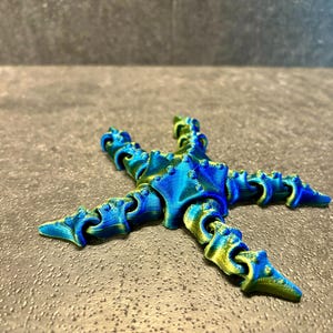 Small starfish perfect gift decoration aquatic animal with duel colors articulating arms great toy for a present gift or Collectible