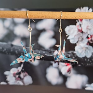 Brinco Tsuru de origami