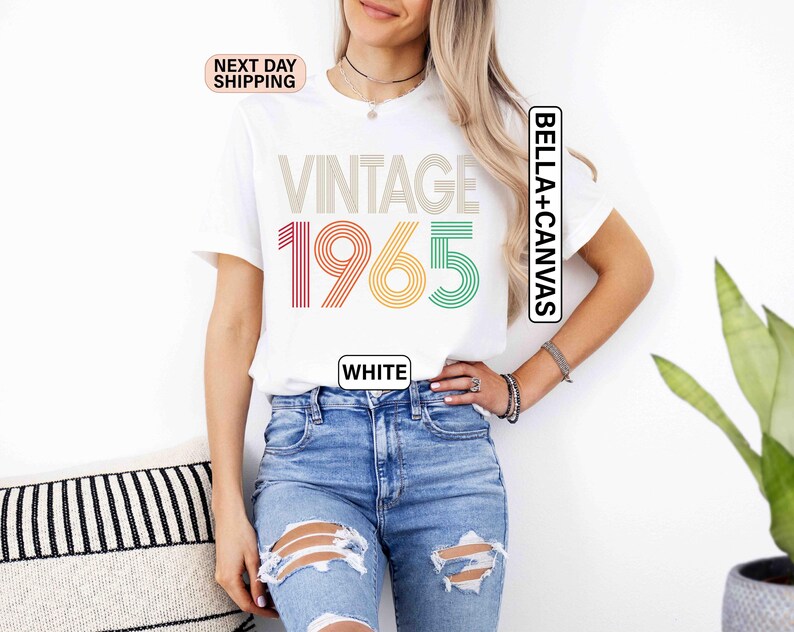 1965 Top Notch Perfection 60th Birthday Shirt For Men - Vintage Customizable Birthday Gift Tee - View #7