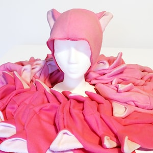 Pussyhat. All profits donated to Planned Parenthood. Sliding Scale Price. Fleece, Pink.
