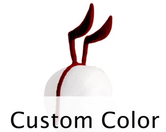 Antena de inseto de desenho animado, cor personalizada. Nudibrânquio, faixa de metal, feltro. Halloween, Purim.