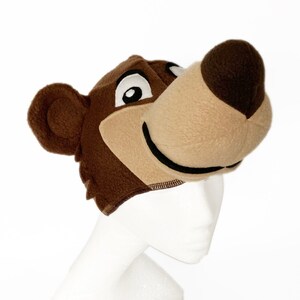 Gorro de oso de dibujos animados, Little John, tallas desde recién nacido hasta adulto