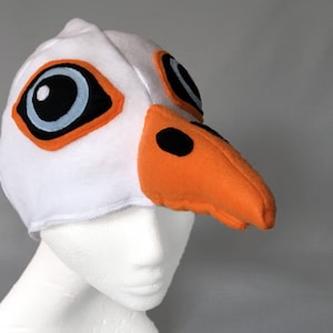Gorro de ganso, blanco o gris, pájaro de dibujos animados de vellón, La telaraña de Charlotte, Día del libro