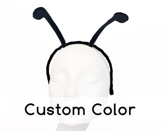Simple Antenna. You Choose Color. Butterfly Bug on Metal Headband. Felt. Halloween, Purim.
