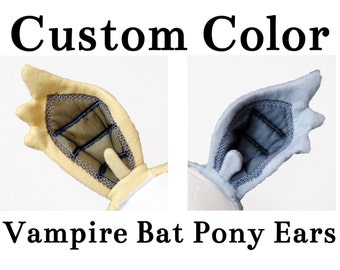 Vampire Bat Pony Ears. Custom Color OC. Fan Original Character.