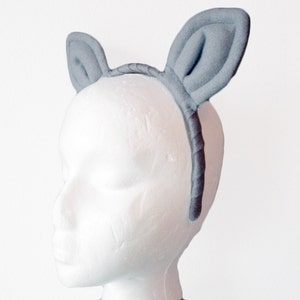 Grey Pony Ears. Gray, Headband.