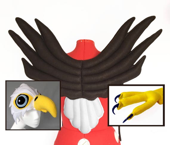 Bald Eagle Costume Wings Hat Feet With Talon 3 Sizes Americana