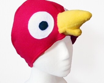 Red Bird Hat. Five Sizes.