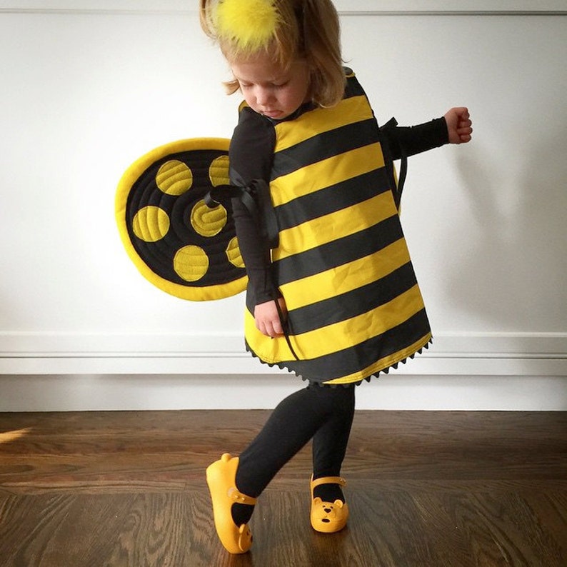 Bumblebee Wings Durable Two-sided No Wire. Photo Prop Yellow Black Bee