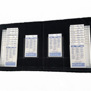 Organizzatore di carte da baseball Strat-O-Matic, disponibile per gioco base o avanzato, colori personalizzati opzionali