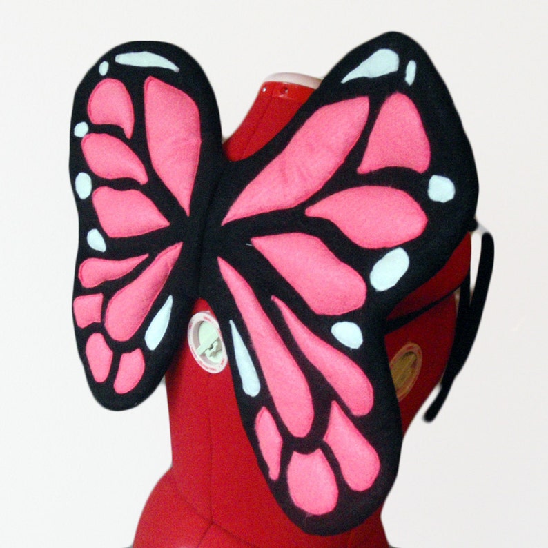 Bright Pink Butterfly Wings. Monarch Fairy Princess. Felt No - Etsy