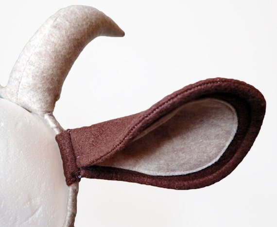 Goat Ears With Horns. Brown Realistic. Etsy Denmark