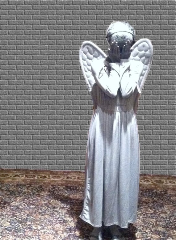 Grey Angel wings No Wire. Choose Size and Shade
