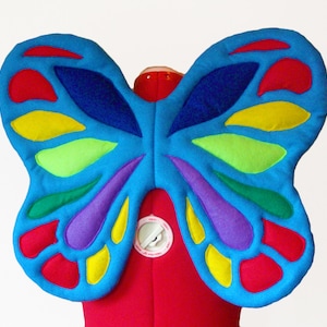 Hungry Caterpillar inspired Butterfly Wings. Two Sizes. Durable.