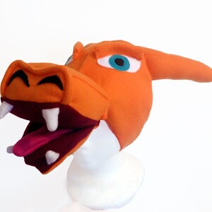 Op Charizard geïnspireerde hoed, oranje draak, 5 maten.