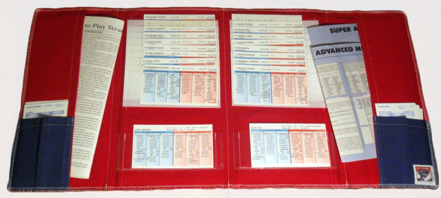 Stratomatic Baseball Card Organizer Advanced or Basic Play Etsy