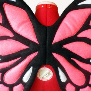 Bright Pink Butterfly Wings. Monarch Fairy Princess. Felt No - Etsy