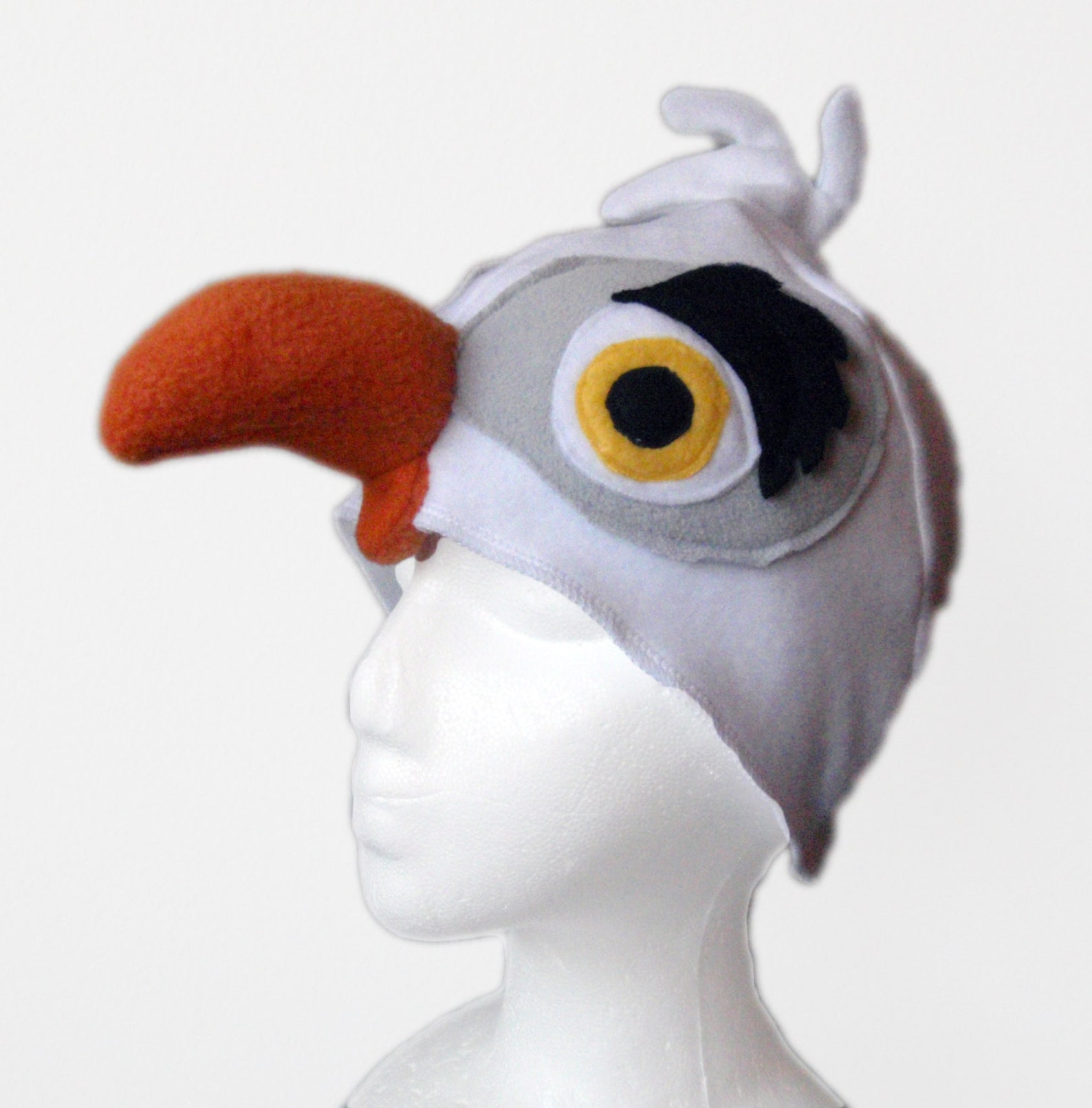 Seagull Hat. Toddler to Adult. Ocean Bird Fleece. Etsy