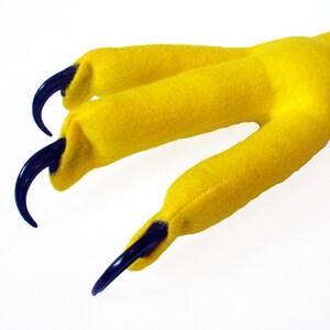 Bird Feet, Yellow. Four Sizes. Optional Talons. Costume. image 2