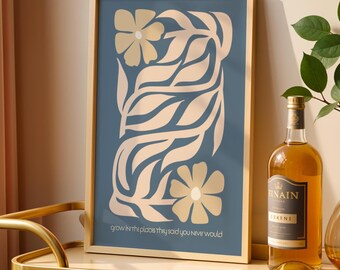 Motivierendes Zitat Wandkunst, Inspirationsdruck, Dekor für psychische Gesundheit, aufbauendes Zitat, Home Office Poster, digitaler Download