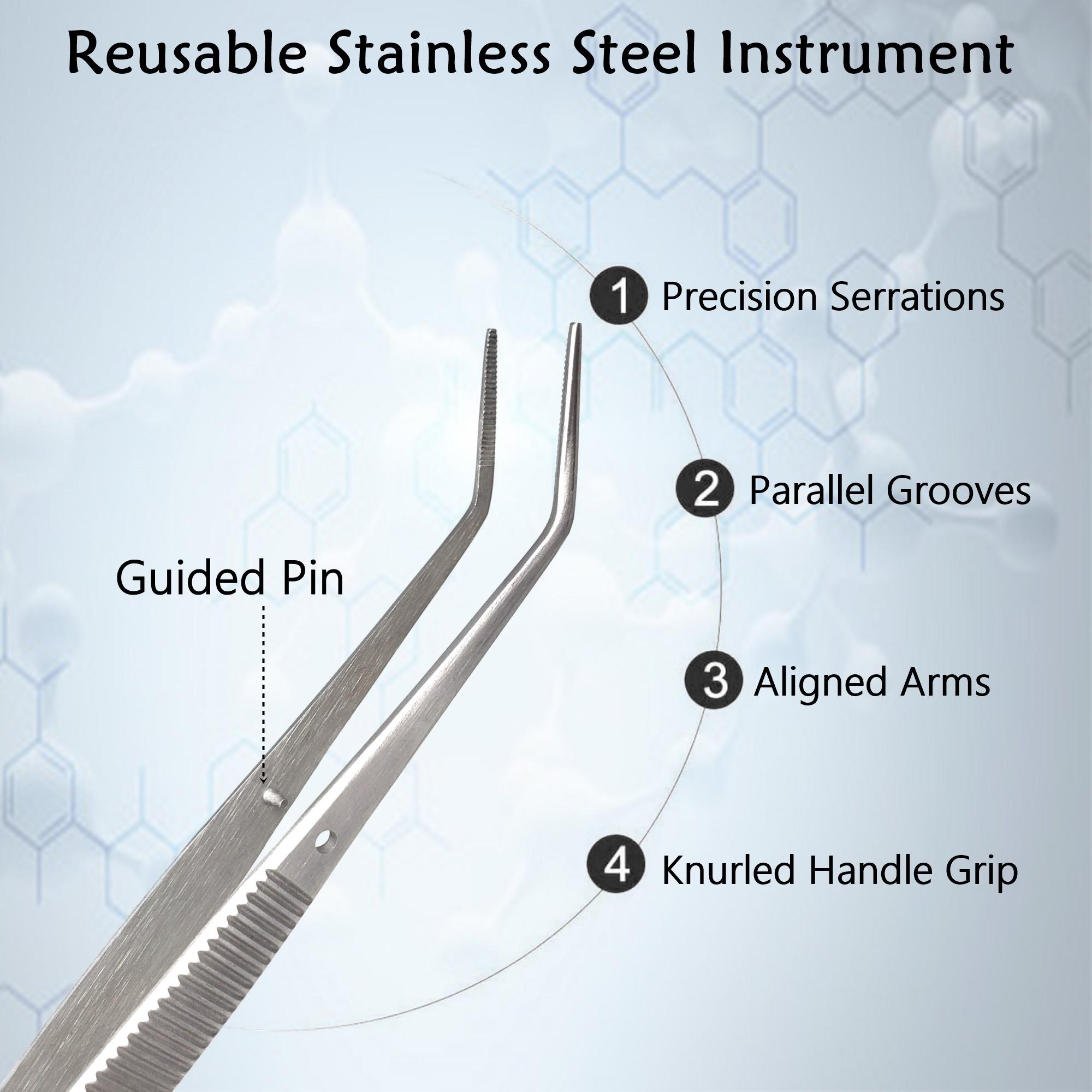 Personalized Lab Spatula Tweezers Set Stainless Steel 2 Pcs Lab Starter ...