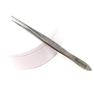 Op maat gemaakt Beadsmith-pincet met fijne puntige vertanding 5,5" roestvrijstalen tang met smalle neus