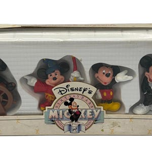 Vintage 1988 Mickey Mouse 60th Anniversary Limited Edition Set of 4 Figures by Applause image 1