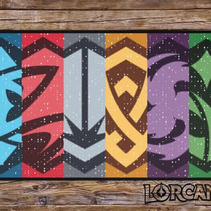 Lorcana Ink Close Up Stripes TCG Playmat | Premium Card Game Accessory | Fun Game Accessory