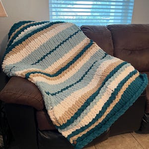 Patrón de manta de punto grueso Ocean Drift (solo patrón en PDF)