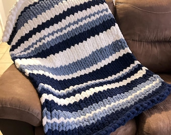 Wrapped in Winter Chunky Knit Blanket Pattern (pdf pattern only)