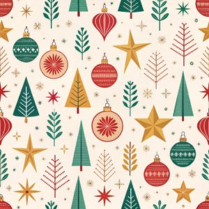 Cadeauverpakking midden van de eeuw moderne stijl 2, geometrisch ontwerp cadeauverpakking, kerstcadeaupapier