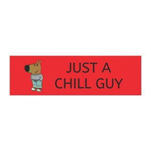 Chill Guy Car Magnet, Trendy Saying & Cartoon Character, Funny Car Magnet, Cool Guy Car Magnet, Car Accessories, Car Decal
