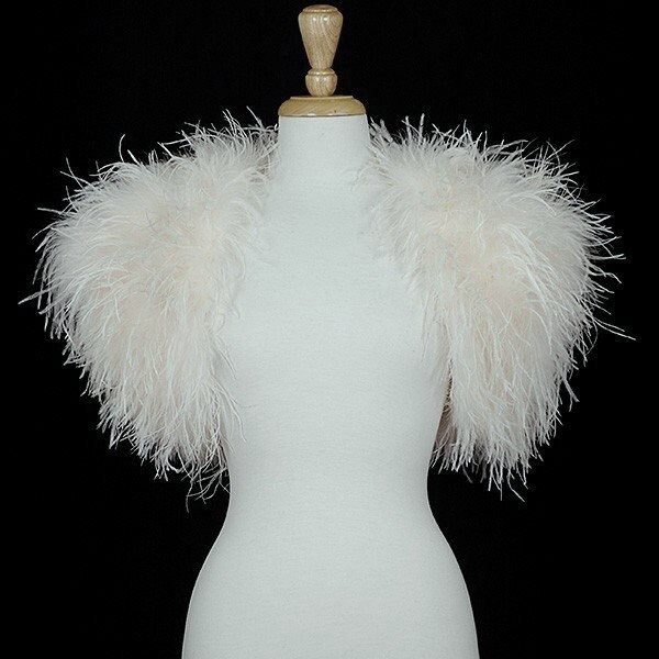 feather bolero jacket