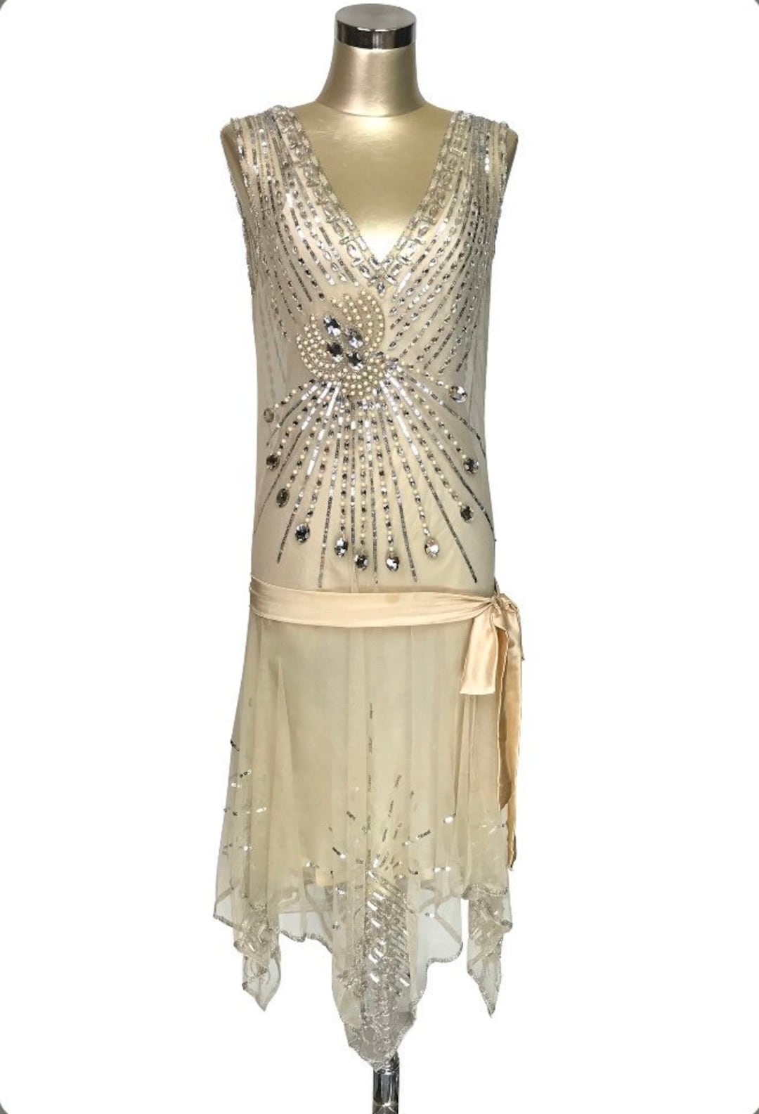 Ivory 1920's Beaded Wedding Dress, Vintage Flapperthe Great Gatsby, Downton Abbey, Vintage Bride, Boudoir, Charleston - Etsy Ivory 1920's Beaded Wedding Dress, Vintage Flapperthe Great Gatsby, Downton Abbey, Vintage Bride, Boudoir, Charleston - Etsy