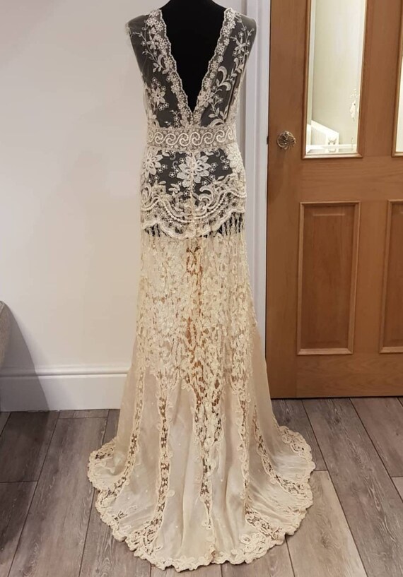 Antique Lace Heirloom Wedding Gown • Ehereal, Bo