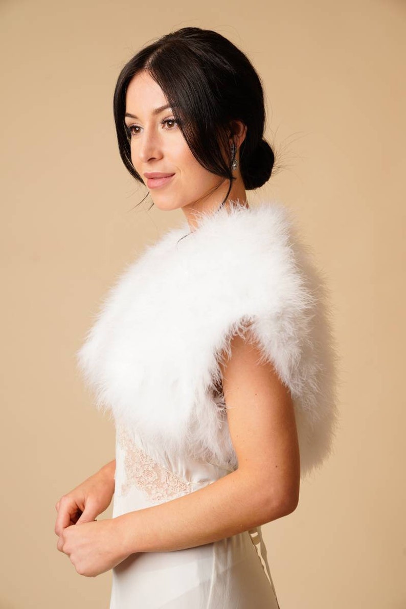 ivory bridal shrug